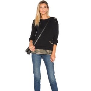 Generation Love Equinox Sweatshirt Distressed Camo Women’s Size M NWOT